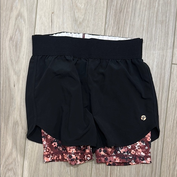 Black and Pink Layered Athletic Shorts - Picture 1 of 3